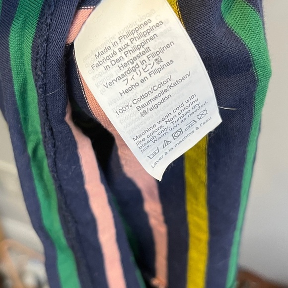 J.CREW Long-sleeve Striped Cotton Professional Sheath Midi Dress Sz 8 - Picture 9 of 11